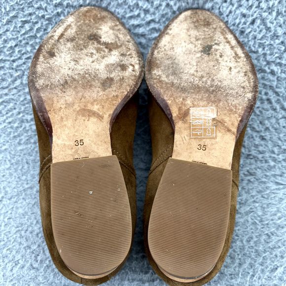 Alexander Wang Shoes Adult EU 35/ US 5 Tan Leather Kori Rose Gold Ankle Boots - Picture 11 of 13